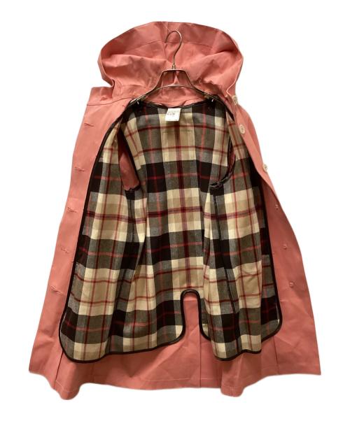 MACKINTOSH（マッキントッシュ）MACKINTOSH (マッキントッシュ) チェックライナーゴム引きコート ピンク サイズ:36の古着・服飾アイテム