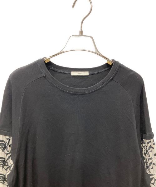 CLANE（クラネ）CLANE (クラネ) フラワーレースミックスワンピース ブラック サイズ:２の古着・服飾アイテム