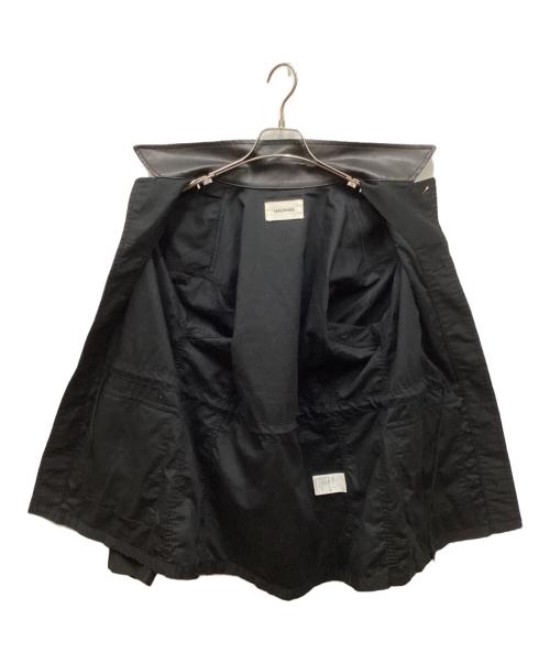 MACPHEE（マカフィー）MACPHEE (マカフィー) スラブバックサテン ミリタリージャケット ブラック サイズ:36の古着・服飾アイテム