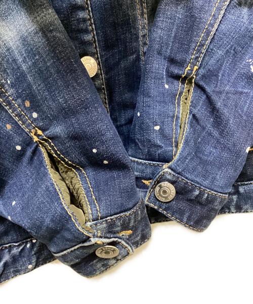 DSQUARED2（ディースクエアード）DSQUARED2 (ディースクエアード) Cyprus Reversible Bomber Jacket/キプロスリバーシブルボンバージャケット インディゴ×オリーブ サイズ:42の古着・服飾アイテム