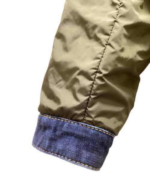 DSQUARED2（ディースクエアード）DSQUARED2 (ディースクエアード) Cyprus Reversible Bomber Jacket/キプロスリバーシブルボンバージャケット インディゴ×オリーブ サイズ:42の古着・服飾アイテム