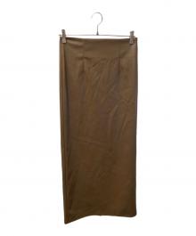 GALLARDA GALANTE（ガリャルダガランテ）の古着「フェイクレザータイトスカート」｜ブラウン