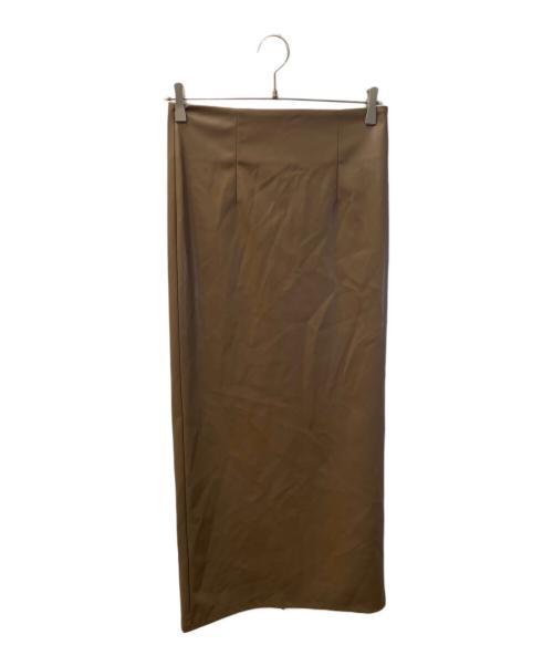 GALLARDA GALANTE（ガリャルダガランテ）GALLARDA GALANTE (ガリャルダガランテ) フェイクレザータイトスカート ブラウンの古着・服飾アイテム
