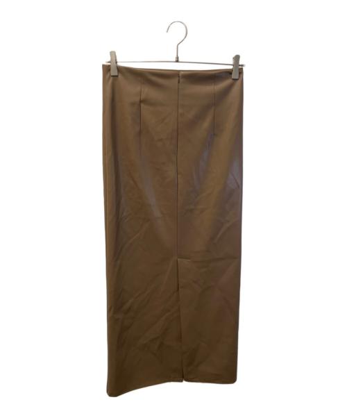 GALLARDA GALANTE（ガリャルダガランテ）GALLARDA GALANTE (ガリャルダガランテ) フェイクレザータイトスカート ブラウンの古着・服飾アイテム