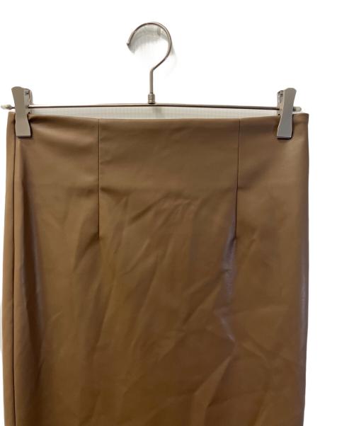 GALLARDA GALANTE（ガリャルダガランテ）GALLARDA GALANTE (ガリャルダガランテ) フェイクレザータイトスカート ブラウンの古着・服飾アイテム