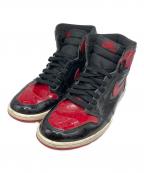 NIKEナイキ）の古着「AIR JORDAN 1 RETRO HIGH OG BRED PATENT」｜レッド×ブラック