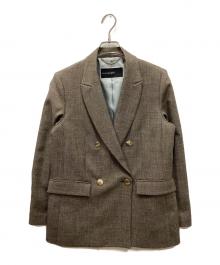 NOLLEY'S sophi（ノーリーズソフィー）の古着「シャークダブルジャケット」｜ベージュ