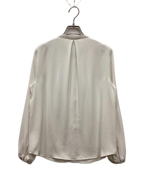 UNITED ARROWS（ユナイテッドアローズ）UNITED ARROWS (ユナイテッドアローズ) バイカラー パイピング ブラウス ホワイト サイズ:記載なしの古着・服飾アイテム