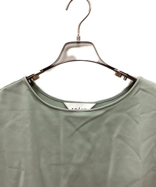SOEJU（ソージュ）SOEJU (ソージュ) コクーンブラウス8分袖 黄緑 サイズ:Mの古着・服飾アイテム