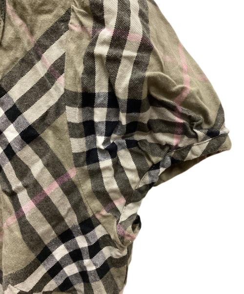 BURBERRY BLUE LABEL（バーバリー ブルー レーベル）BURBERRY BLUE LABEL (バーバリー ブルー レーベル) ノヴァチェックシャツブラウス ベージュ サイズ:36の古着・服飾アイテム
