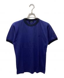 FRED PERRY（フレッドペリー）の古着「リンガーTシャツ」｜ブルー