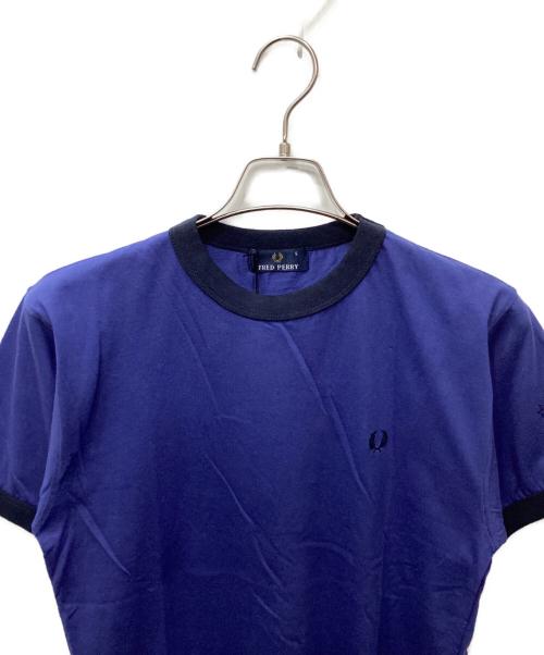 FRED PERRY（フレッドペリー）FRED PERRY (フレッドペリー) リンガーTシャツ ブルー サイズ:Sの古着・服飾アイテム