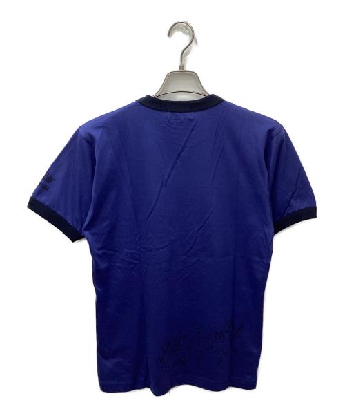 FRED PERRY（フレッドペリー）FRED PERRY (フレッドペリー) リンガーTシャツ ブルー サイズ:Sの古着・服飾アイテム