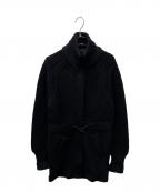 BURBERRY LONDONバーバリーロンドン）の古着「スナップニットコート」｜ブラック