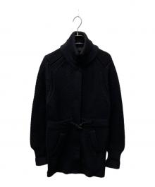 BURBERRY LONDON（バーバリーロンドン）の古着「スナップニットコート」｜ブラック