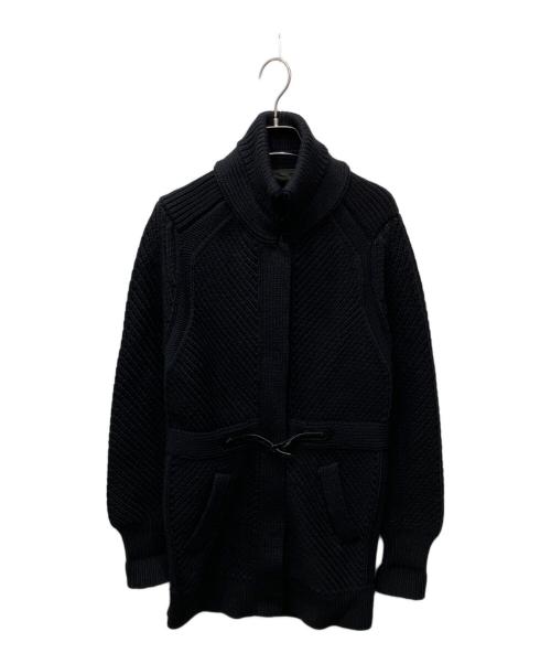 BURBERRY LONDON（バーバリーロンドン）BURBERRY LONDON (バーバリーロンドン) スナップニットコート ブラック サイズ:表記無しの古着・服飾アイテム