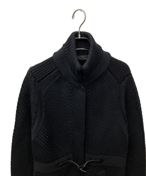 BURBERRY LONDON（バーバリーロンドン）BURBERRY LONDON (バーバリーロンドン) スナップニットコート ブラック サイズ:表記無しの古着・服飾アイテム