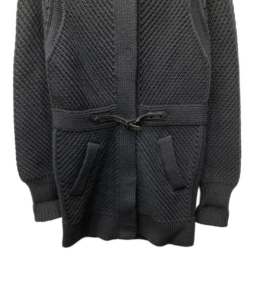 BURBERRY LONDON（バーバリーロンドン）BURBERRY LONDON (バーバリーロンドン) スナップニットコート ブラック サイズ:表記無しの古着・服飾アイテム