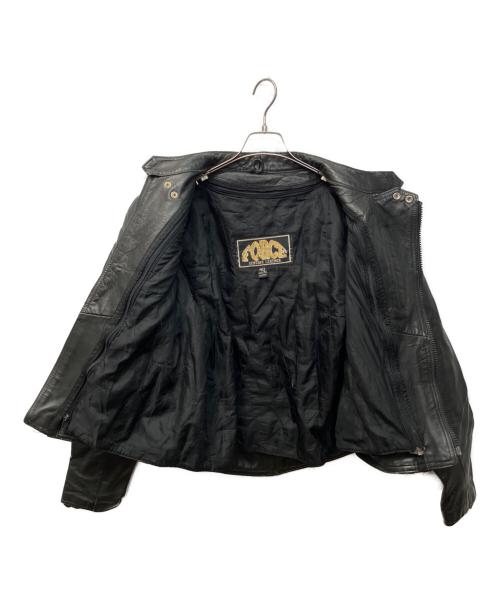 FORCE（フォース）FORCE (フォース) ライダースレザージャケット ブラック サイズ:40の古着・服飾アイテム