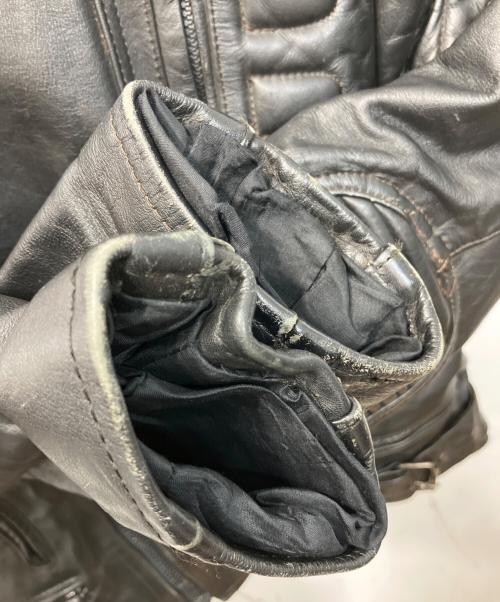 FORCE（フォース）FORCE (フォース) ライダースレザージャケット ブラック サイズ:40の古着・服飾アイテム