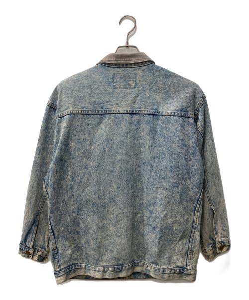 palmetto's（パルメトー）palmetto's (パルメトー) 80s-90s/ケミカルウォッシュデニムジャケット インディゴ サイズ:Ｌの古着・服飾アイテム