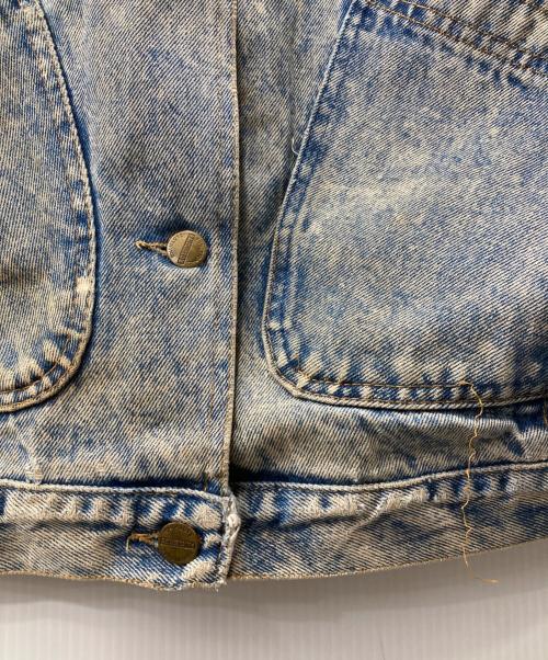 palmetto's（パルメトー）palmetto's (パルメトー) 80s-90s/ケミカルウォッシュデニムジャケット インディゴ サイズ:Ｌの古着・服飾アイテム
