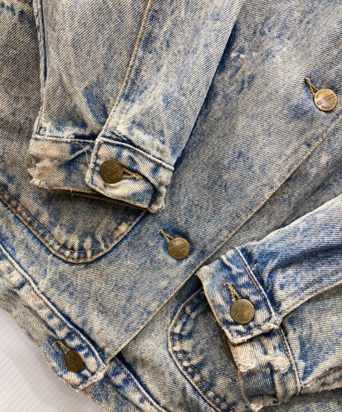 palmetto's（パルメトー）palmetto's (パルメトー) 80s-90s/ケミカルウォッシュデニムジャケット インディゴ サイズ:Ｌの古着・服飾アイテム