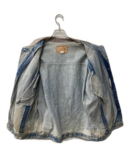 palmetto's（パルメトー）palmetto's (パルメトー) 80s-90s/ケミカルウォッシュデニムジャケット インディゴ サイズ:Ｌの古着・服飾アイテム