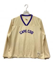 NIKE×BODE（ナイキ×ボーディ）の古着「Mesh Jersey / メッシュジャージカットソー」｜ベージュ
