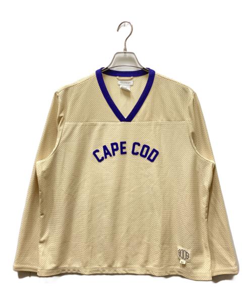 NIKE（ナイキ）NIKE (ナイキ) BODE (ボーディ) Mesh Jersey / メッシュジャージカットソー ベージュ サイズ:XLの古着・服飾アイテム