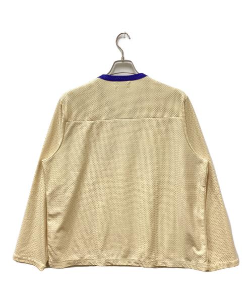 NIKE（ナイキ）NIKE (ナイキ) BODE (ボーディ) Mesh Jersey / メッシュジャージカットソー ベージュ サイズ:XLの古着・服飾アイテム