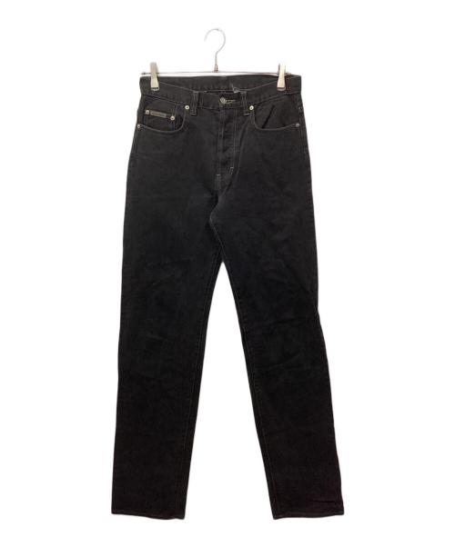 Calvin Klein Jeans（カルバンクラインジーンズ）Calvin Klein Jeans (カルバンクラインジーンズ) ボタンフライブラックデニムパンツ ブラック サイズ:76cm (W30)の古着・服飾アイテム