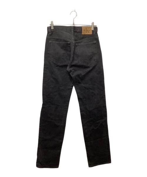 Calvin Klein Jeans（カルバンクラインジーンズ）Calvin Klein Jeans (カルバンクラインジーンズ) ボタンフライブラックデニムパンツ ブラック サイズ:76cm (W30)の古着・服飾アイテム