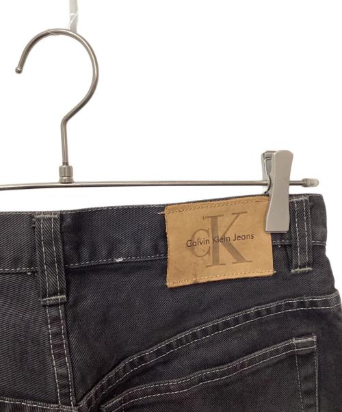 Calvin Klein Jeans（カルバンクラインジーンズ）Calvin Klein Jeans (カルバンクラインジーンズ) ボタンフライブラックデニムパンツ ブラック サイズ:76cm (W30)の古着・服飾アイテム