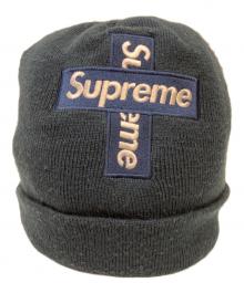 SUPREME×New Era（シュプリーム×ニューエラ）の古着「Cross Box Logo Beanie」｜ネイビー