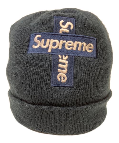 SUPREME（シュプリーム）Supreme (シュプリーム) New Era (ニューエラ) Cross Box Logo Beanie ネイビーの古着・服飾アイテム