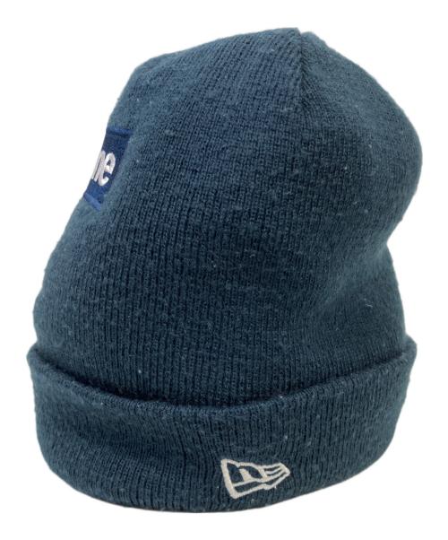 SUPREME（シュプリーム）Supreme (シュプリーム) New Era (ニューエラ) Cross Box Logo Beanie ネイビーの古着・服飾アイテム