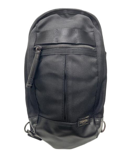 PORTER（ポーター）PORTER (ポーター) SLING SHOULDER BAG / スリングショルダーバッグ ブラックの古着・服飾アイテム