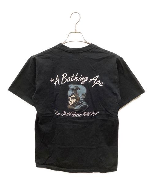 BAPE BY A BATHING APE（ベイプバイアベイシングエイプ）BAPE BY A BATHING APE (ベイプバイアベイシングエイプ) エイプヘッドTシャツ ブラック サイズ:Mの古着・服飾アイテム
