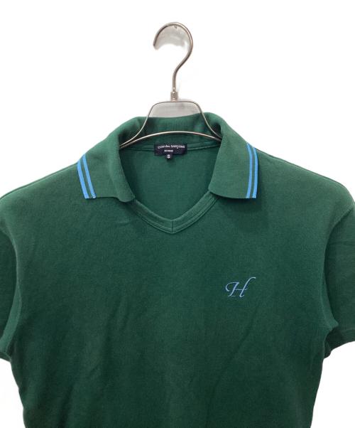 COMME des GARCONS HOMME（コムデギャルソン オム）COMME des GARCONS HOMME (コムデギャルソン オム) ポロシャツ グリーン サイズ:Sの古着・服飾アイテム