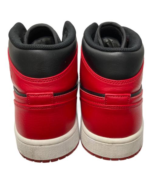 NIKE（ナイキ）NIKE (ナイキ) Air Jordan 1 Mid スニーカー ブラック×レッド サイズ:27cmの古着・服飾アイテム
