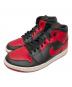 NIKE（ナイキ）の古着「Air Jordan 1 Mid スニーカー」｜ブラック×レッド
