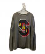 SAINT MICHAEL×Denim Tearsセントマイケル×デニムティアーズ）の古着「ヴィンテージ加工LSカットソー」｜ブラック