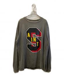 SAINT MICHAEL×Denim Tears（セントマイケル×デニムティアーズ）の古着「ヴィンテージ加工LSカットソー」｜ブラック