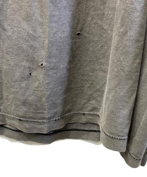 SAINT MICHAEL（セントマイケル）SAINT MICHAEL (セントマイケル) Denim Tears (デニムティアーズ) ヴィンテージ加工LSカットソー ブラック サイズ:Lの古着・服飾アイテム