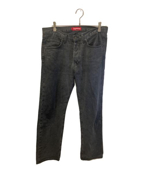 SUPREME（シュプリーム）Supreme (シュプリーム) ウォッシュドブラックデニムパンツ ブラック サイズ:W３２の古着・服飾アイテム