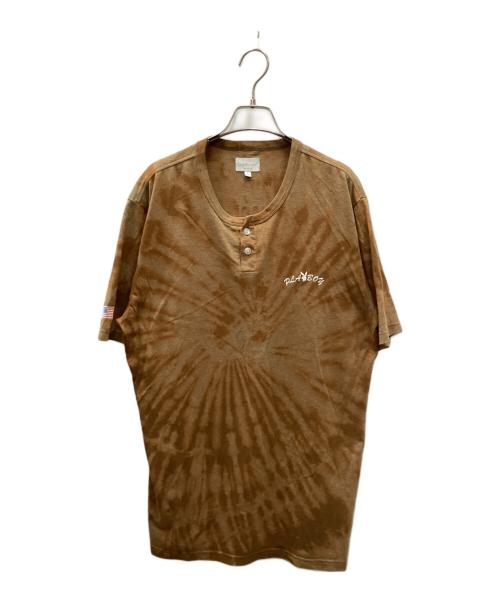 SUPREME（シュプリーム）Supreme (シュプリーム) PLAY BOY (プレイボーイ) ヘンリーネックカットソー ブラウン サイズ:Lの古着・服飾アイテム