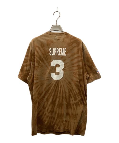 SUPREME（シュプリーム）Supreme (シュプリーム) PLAY BOY (プレイボーイ) ヘンリーネックカットソー ブラウン サイズ:Lの古着・服飾アイテム