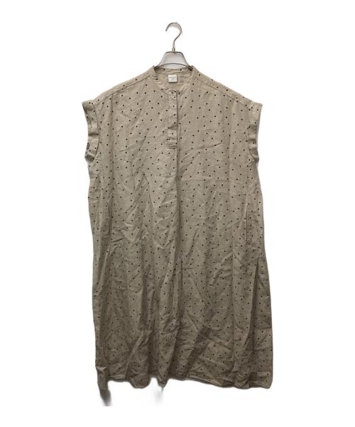 URBAN RESEARCH（アーバンリサーチ）URBAN RESEARCH (アーバンリサーチ) ノースリーブワンピース ベージュ サイズ:Ｍの古着・服飾アイテム