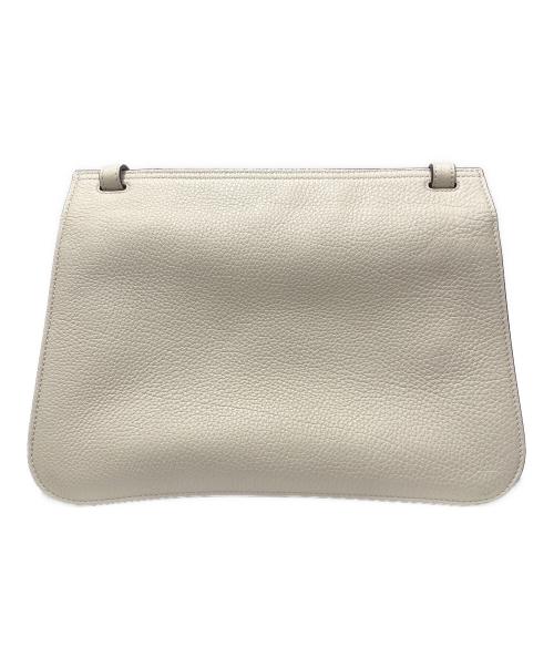 GUCCI（グッチ）GUCCI (グッチ) バンブー デイリー タッセル レザー ショルダーバッグ アイボリーの古着・服飾アイテム